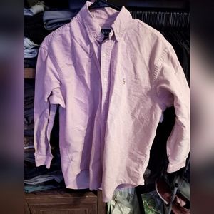 Men's Ralph Lauren Long Sleeve Button Down Size 16 1/2-34 (Large) Very Light Red